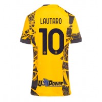 Camisa de Futebol Inter Milan Lautaro Martinez #10 Equipamento Alternativo Mulheres 2024-25 Manga Curta